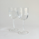 Italian ribbed red wine glasses — set of 2, front view showing wide ribbed bowl and hexagonal geometric stem, 2000s Italian production