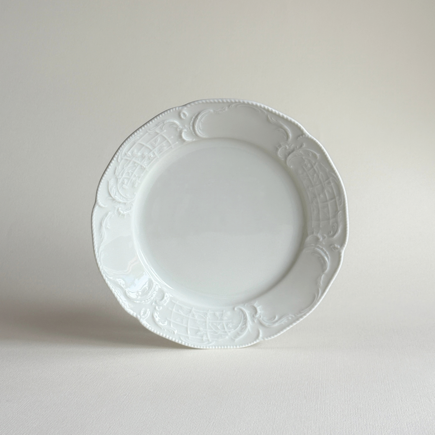 Rosenthal Sanssouci 21 cm dessert plates in ivory porcelain, set of 2, L'Officina General Store