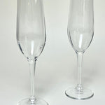 CHAMPAGNE FLUTES I Soft stripe detail I Set of 2 - L'Officina General Store