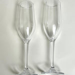 CHAMPAGNE FLUTES I Soft stripe detail I Set of 2 - L'Officina General Store