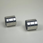 SET OF 2 | STAINLESS STEEL WIDE NAPKIN RINGS - L'Officina General Store