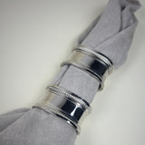 SET OF 2 | SILVER NAPKIN RINGS - L'Officina General Store