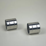 SET OF 2 | STAINLESS STEEL WIDE NAPKIN RINGS - L'Officina General Store