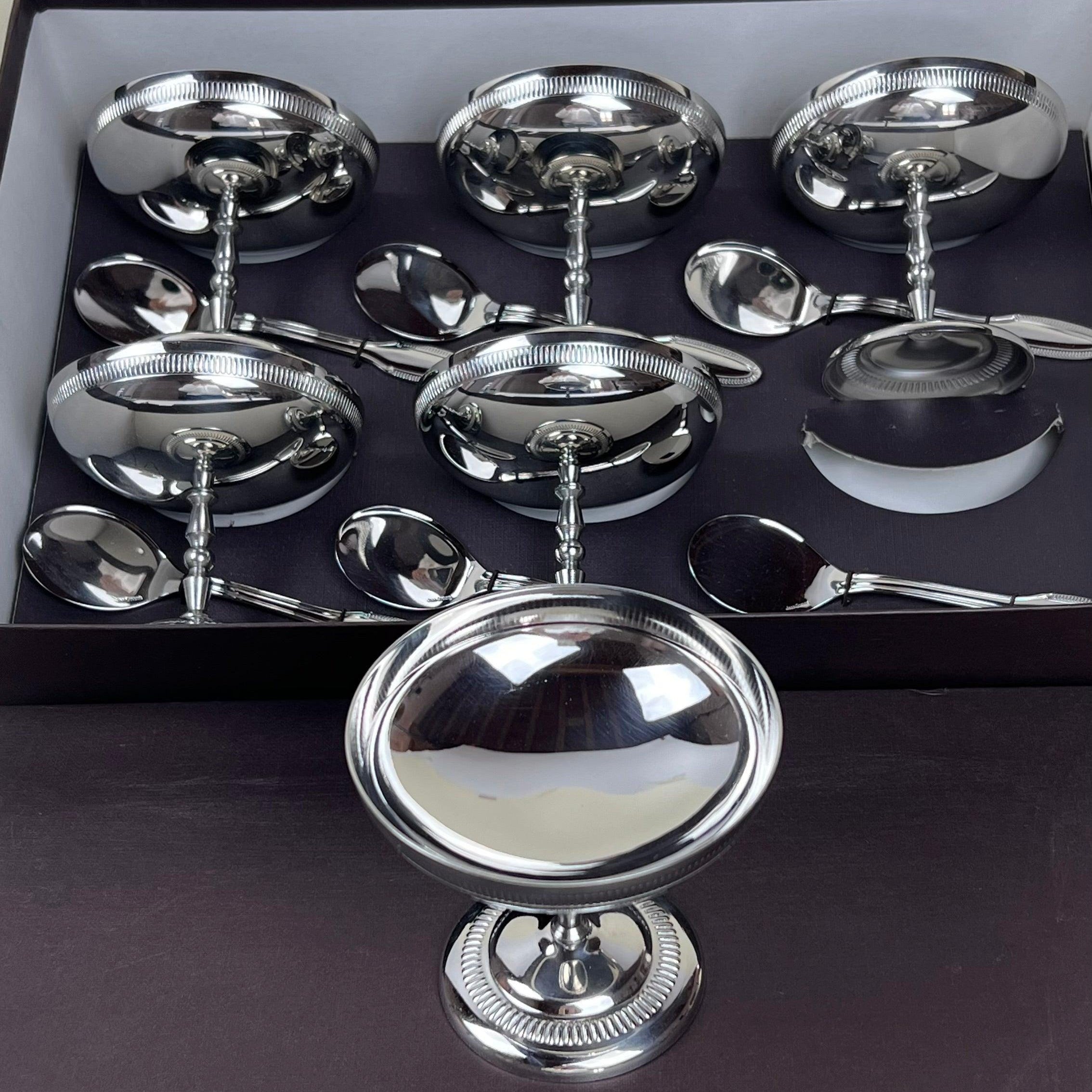 JEAN COUZON I SET OF 6 I LA COUPE 10 I Stainless steel cups - L'Officina General Store