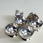 SET OF 6 I SILVER ICE CREAM CUPS - L'Officina General Store