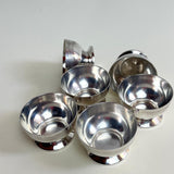 SET OF 6 I SILVER ICE CREAM CUPS - L'Officina General Store