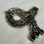 SILVER & RHINESTONE BROOCH I 1930s vintage - L'Officina General Store