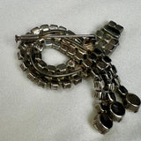 SILVER & RHINESTONE BROOCH I 1930s vintage - L'Officina General Store
