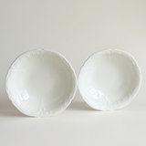 Rosenthal Sanssouci ivory ceramic bowl pair, Pre-Loved porcelain tableware, L'Officina General Store