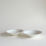 L'Officina Rosenthal Sanssouci bowls in ivory porcelain, matching Pre-Loved pair from the 2000s
