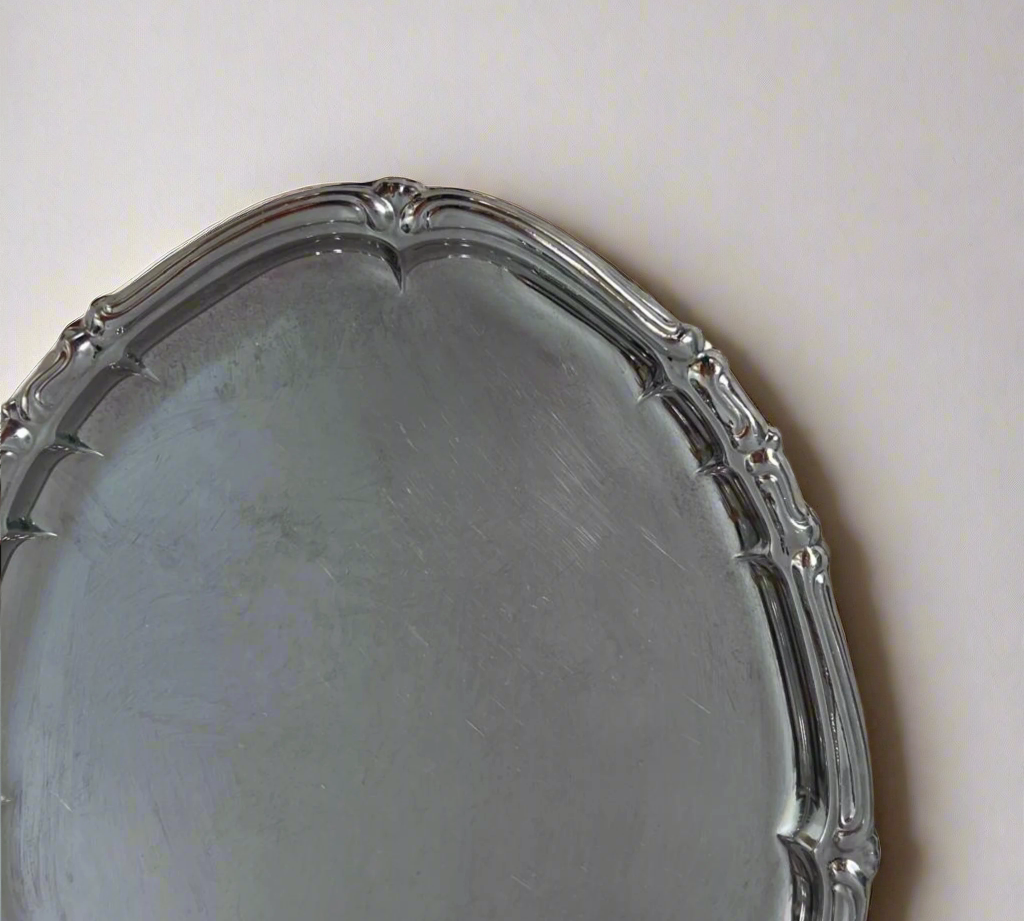 Scallopped_Metal_Serving_tray_ L'Officina General Store