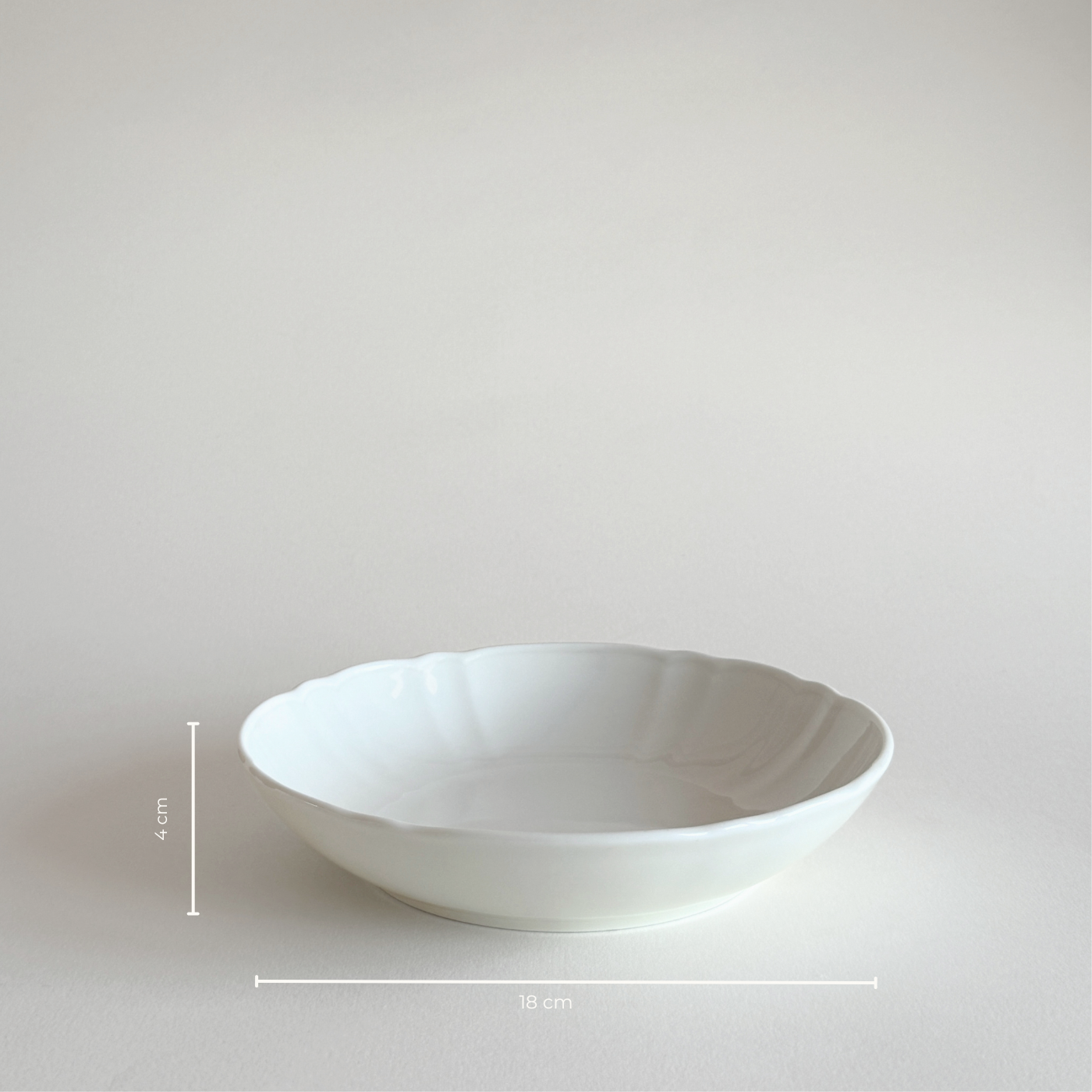 Schönwald ecru porcelain bowl - 18 cm I Set of 2
