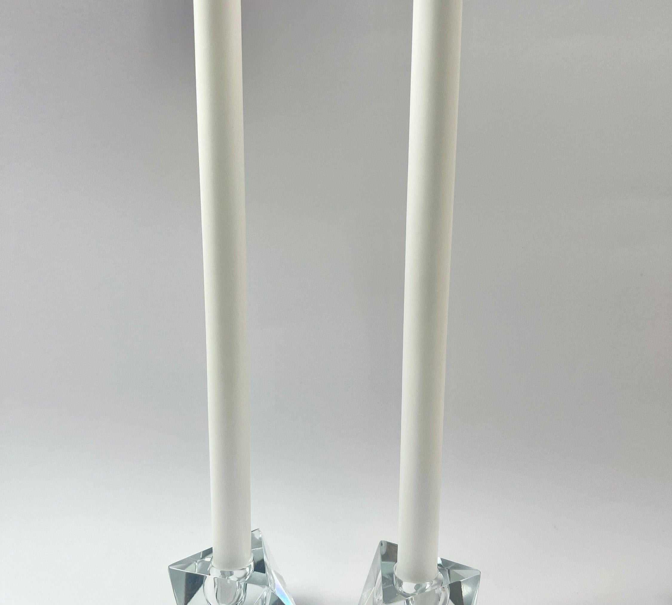 SET OF 2 I CRYSTAL PRISM CANDLE HOLDER - L'Officina General Store