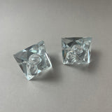 SET OF 2 I CRYSTAL PRISM CANDLE HOLDER - L'Officina General Store