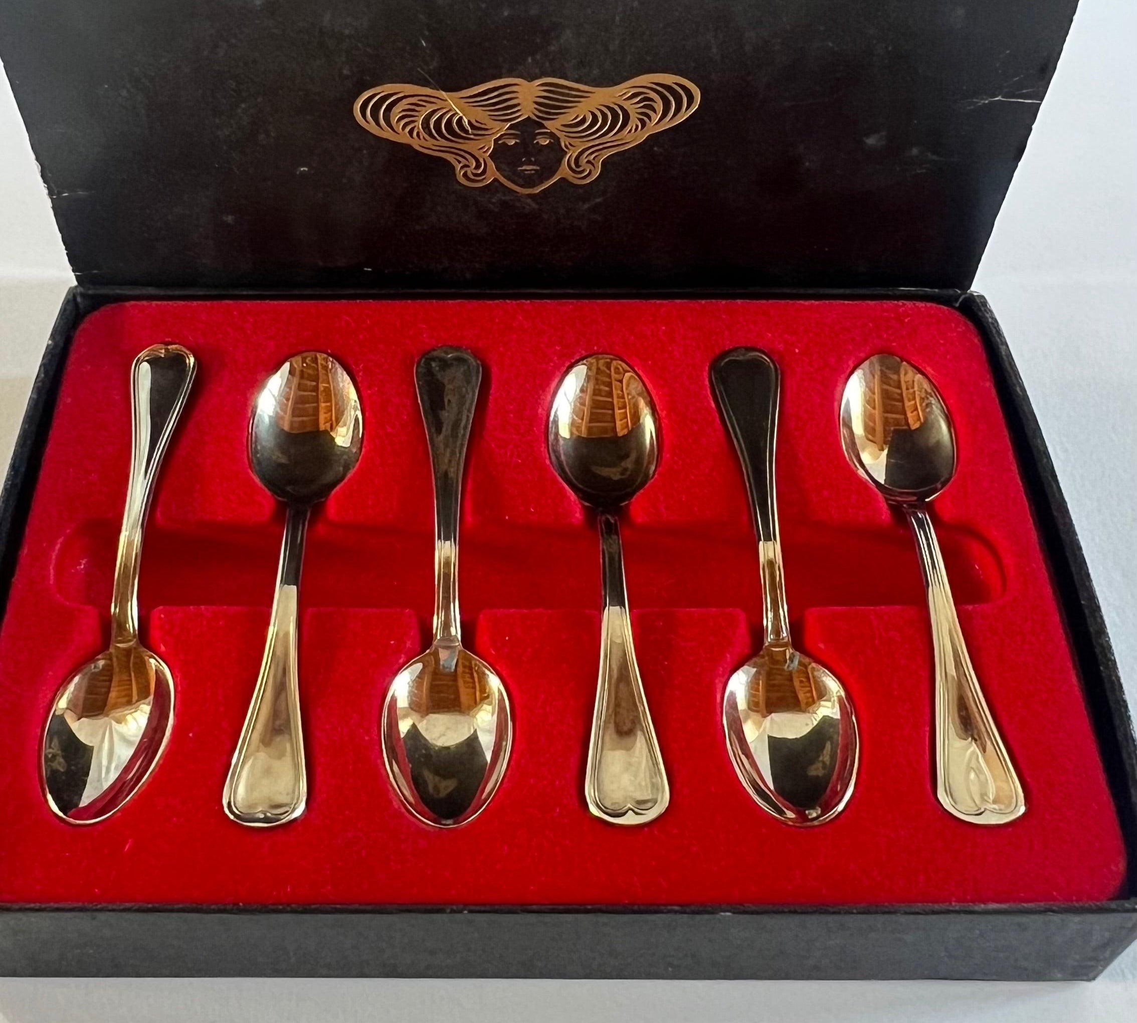 SET OF 6 I Silver plated Tea Spoons - L'Officina General Store