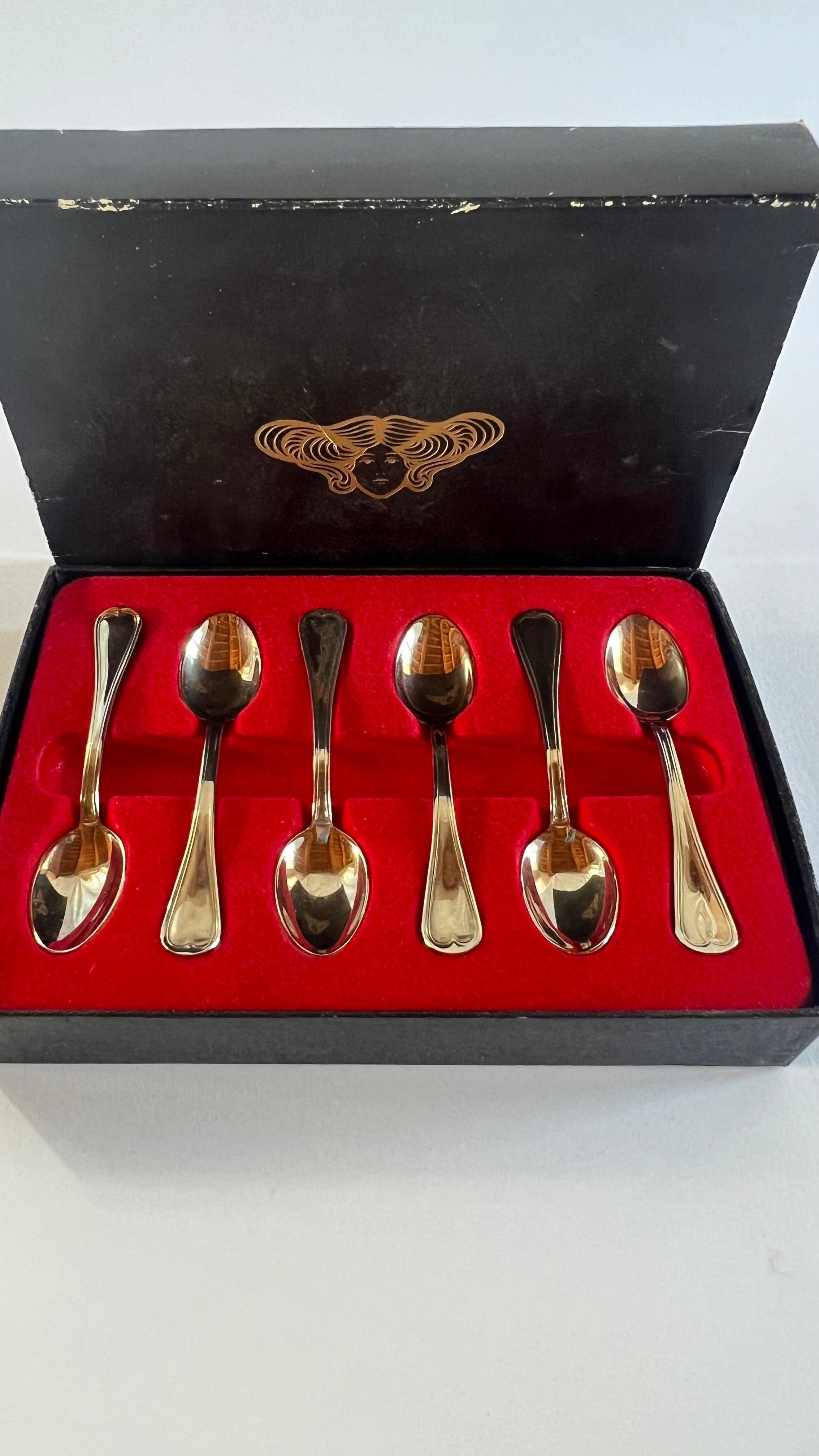 SET OF 6 I Silver plated Tea Spoons - L'Officina General Store