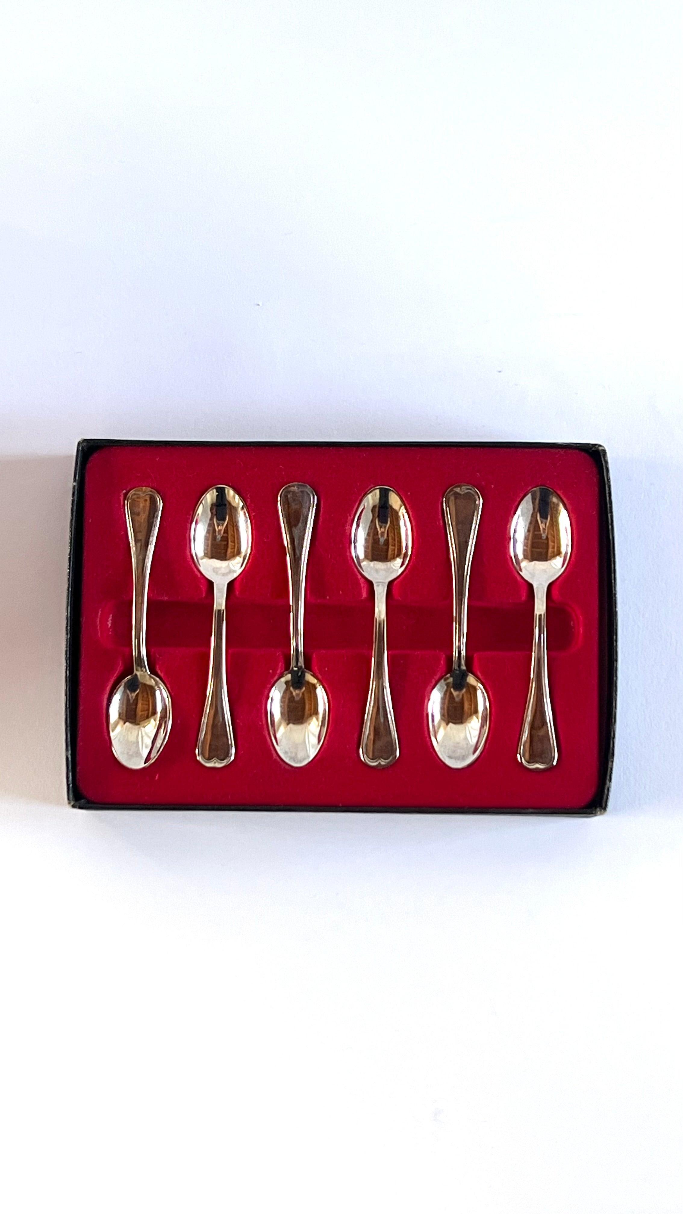 SET OF 6 I Silver plated Tea Spoons - L'Officina General Store