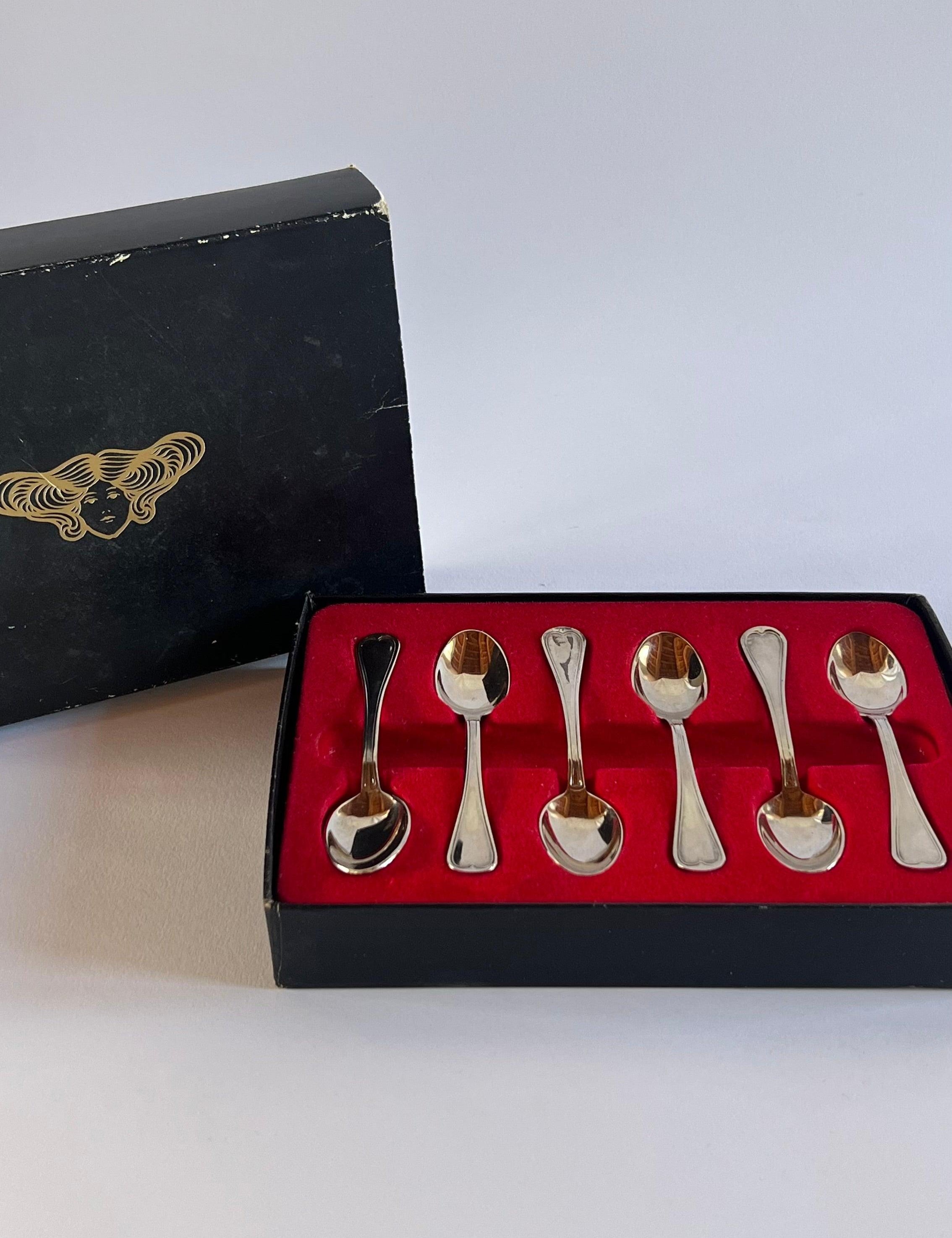 SET OF 6 I Silver plated Tea Spoons - L'Officina General Store