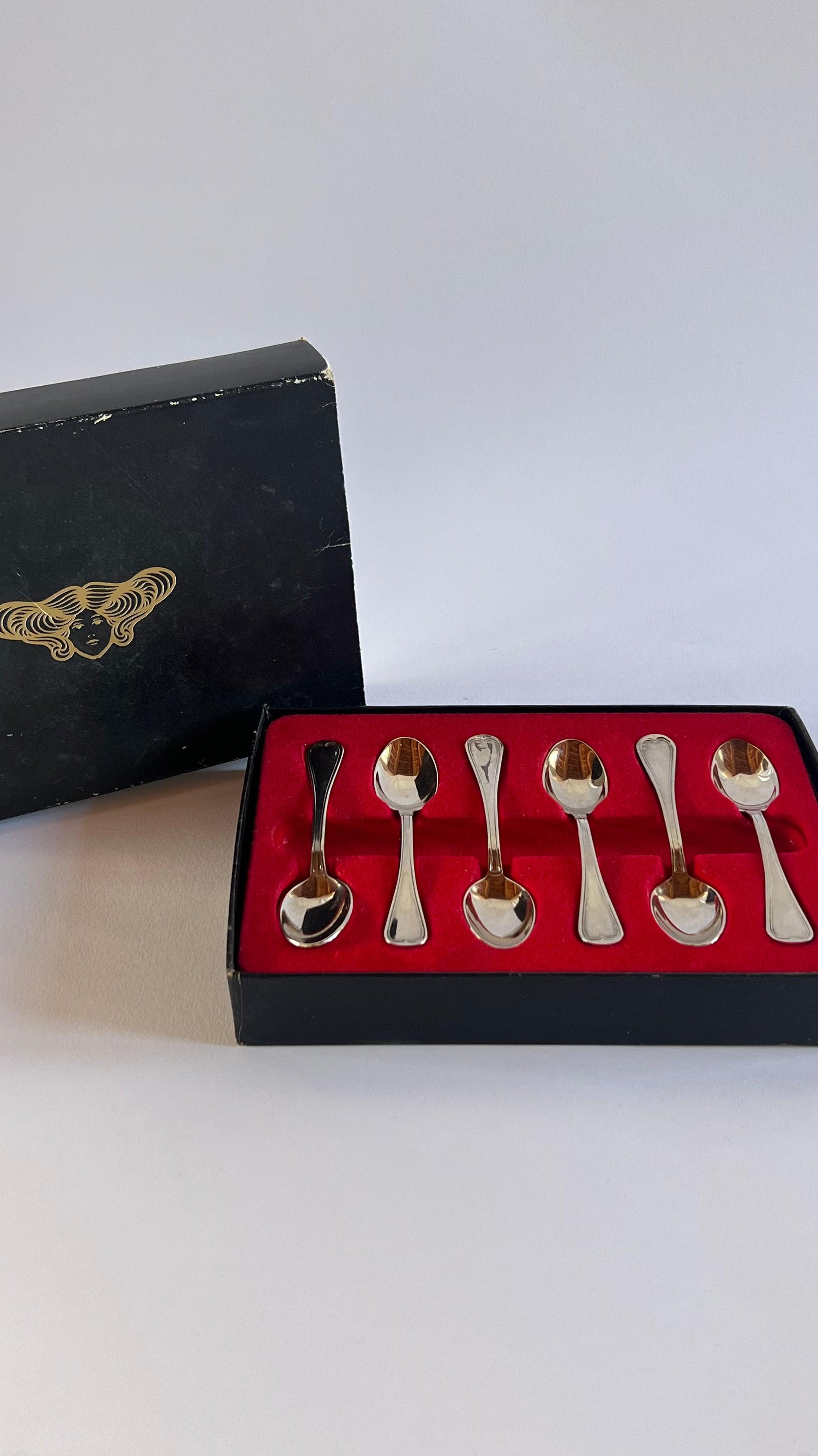 SET OF 6 I Silver plated Tea Spoons - L'Officina General Store