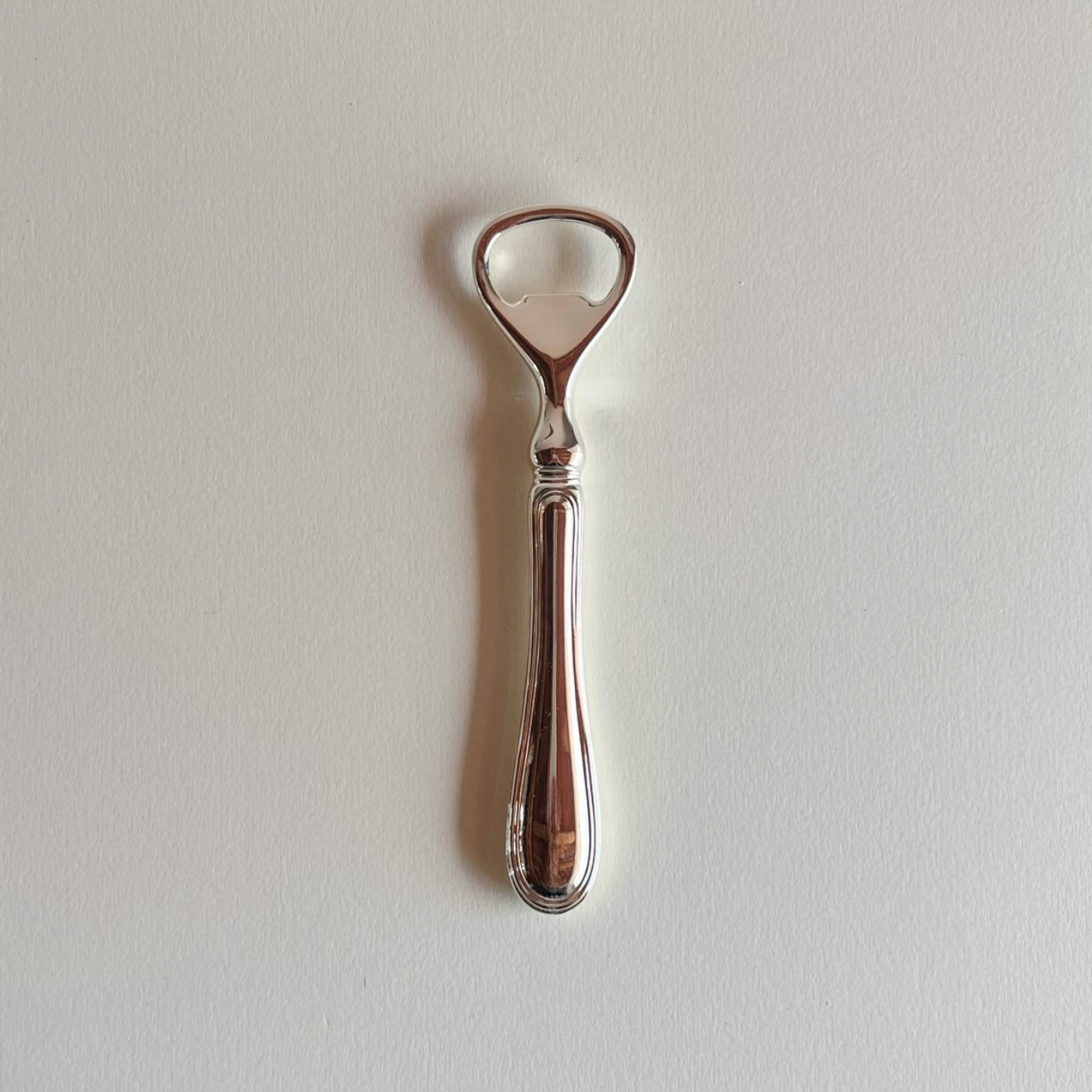 Elegant silver bottle opener
