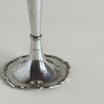 Clifford & Tull trumpet bud vase styled with a single stem — silver-plated, Pre-Loved, Good condition, 250 g