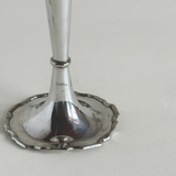 Clifford & Tull trumpet bud vase styled with a single stem — silver-plated, Pre-Loved, Good condition, 250 g