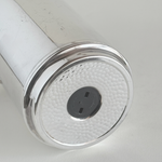 Silver plated thermos jug — base view showing underside, stepped ring and overall condition