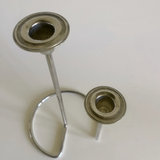 Silver Mid century candle holder