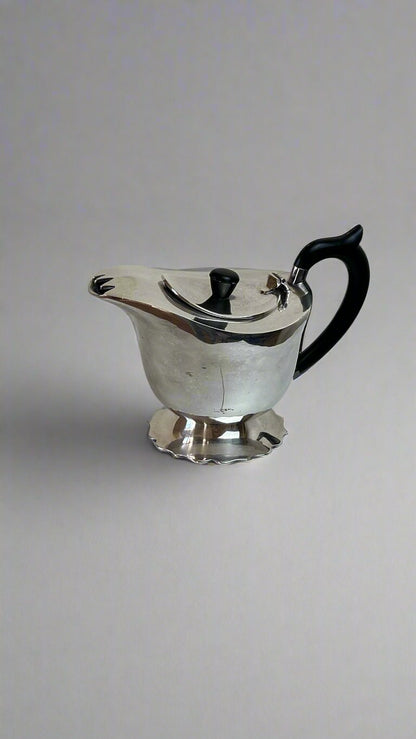 Silver art deco tea pot