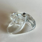 Luxury French crystal catchall by Saint-Louis