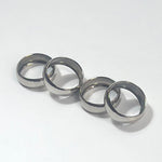 SET OF 4 | STAINLESS STEL NAPKIN RINGS - L'Officina General Store