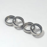 SET OF 4 | STAINLESS STEL NAPKIN RINGS - L'Officina General Store