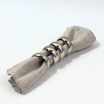 SET OF 4 | STAINLESS STEL NAPKIN RINGS - L'Officina General Store