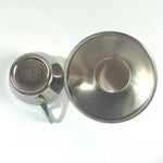 STAINLESS STEEL ESPRESSO CUPS & SAUCER I Farcal - L'Officina General Store