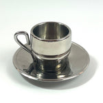 STAINLESS STEEL ESPRESSO CUPS & SAUCER I Farcal - L'Officina General Store