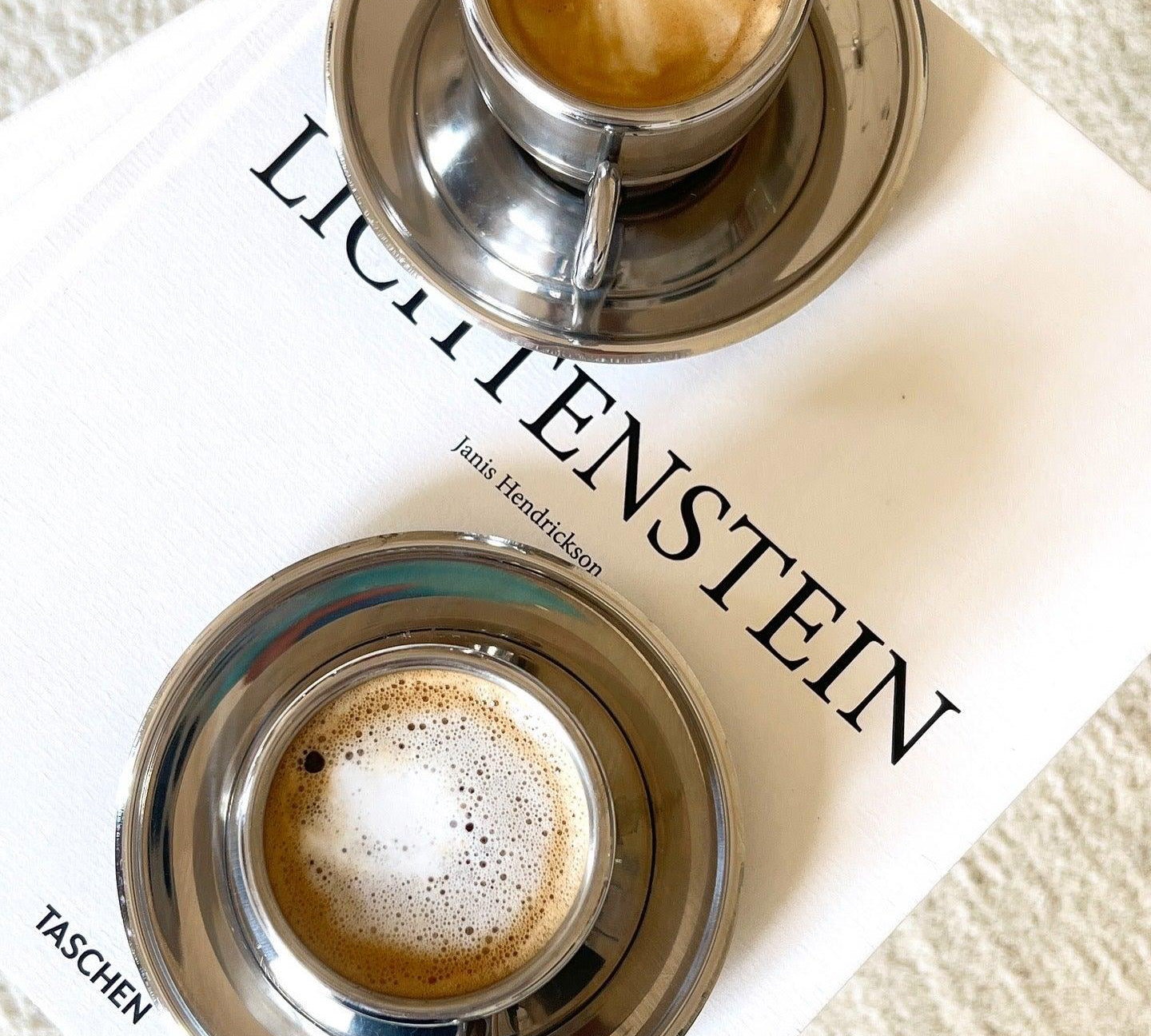 STAINLESS STEEL ESPRESSO CUPS & SAUCER I Farcal - L'Officina General Store