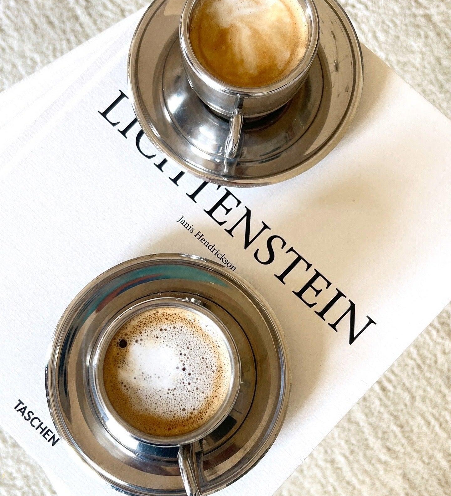 STAINLESS STEEL ESPRESSO CUPS & SAUCER I Farcal - L'Officina General Store
