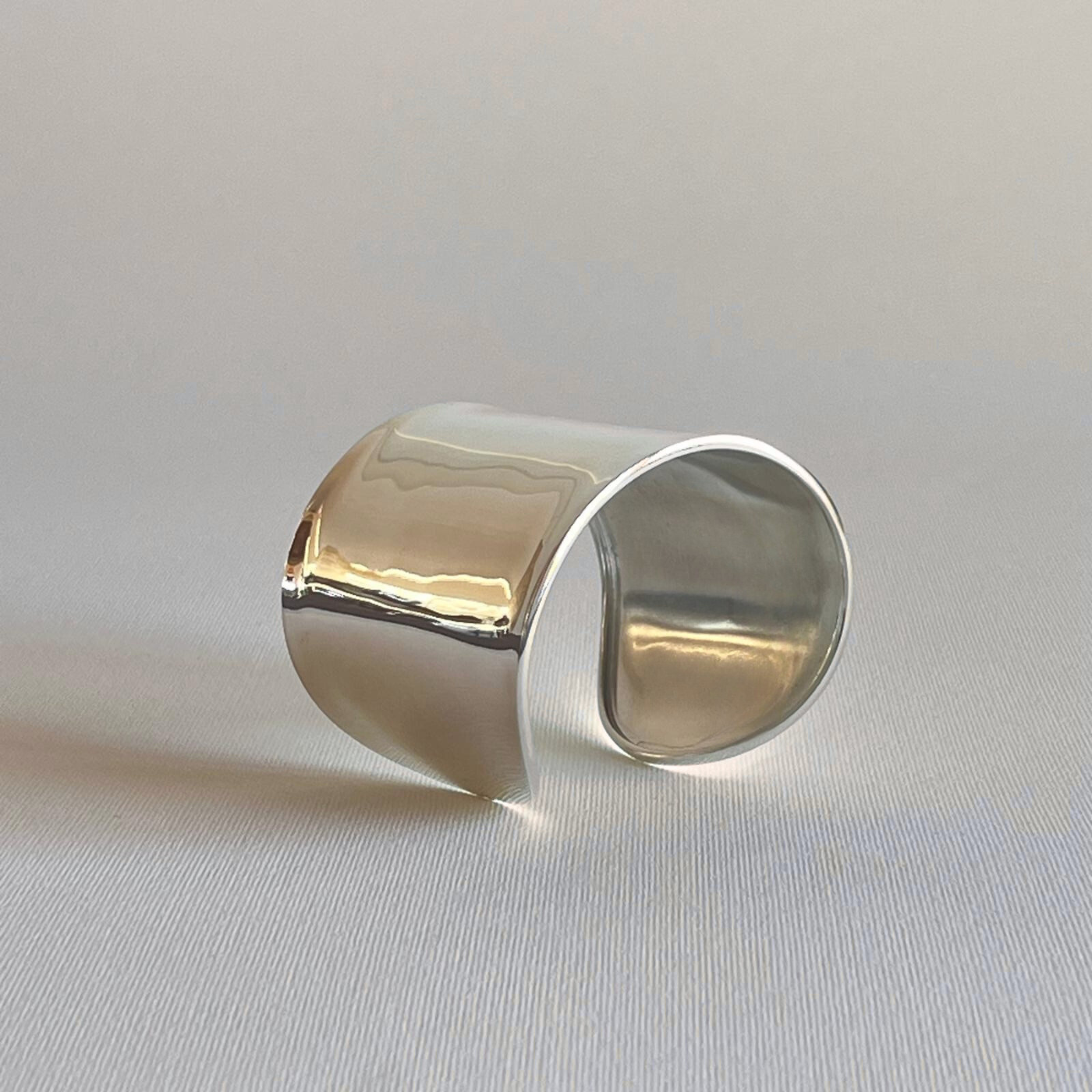 handcrafted sterling silver 925 cuff bracelet made in Italy