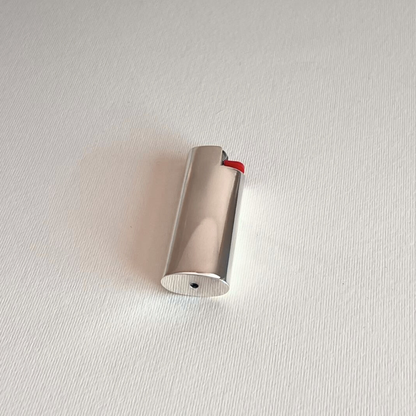 Polished Silver Sterling 925 bic lighter case - made in tuscany 