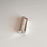 Polished Silver Sterling 925 bic lighter case - made in tuscany 