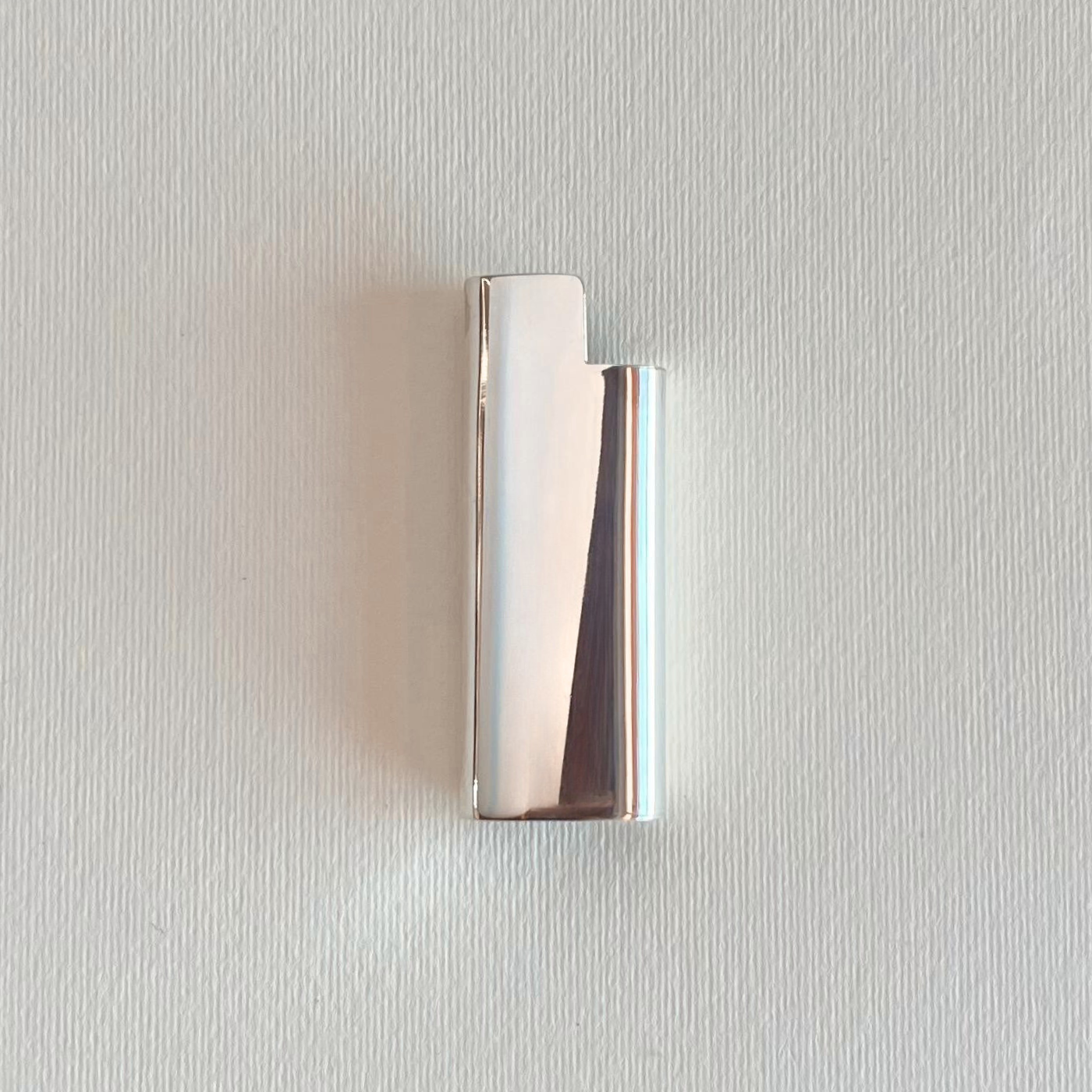 Silver Sterling 925 bic lighter case smooth and polished  - made in tuscany