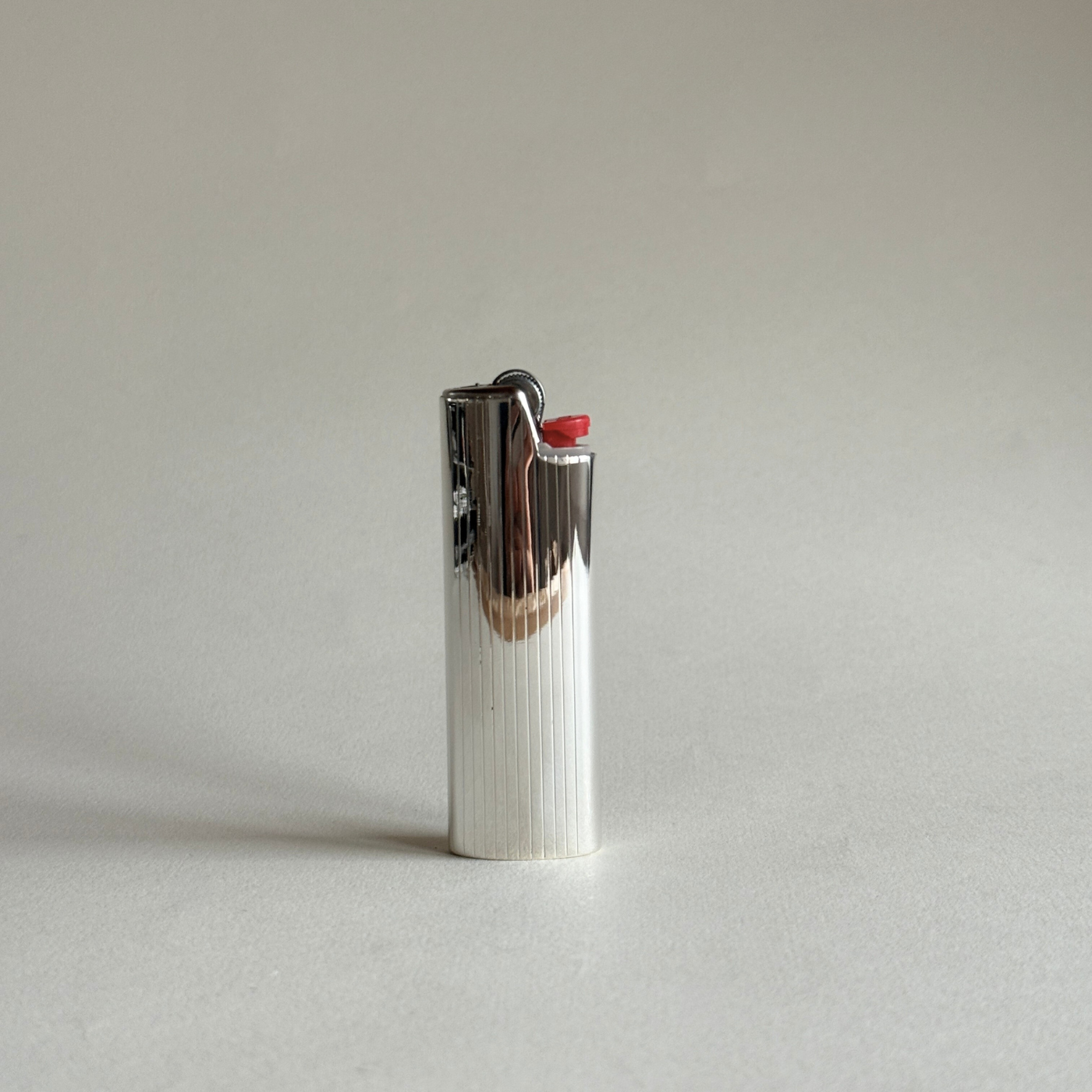 sterling silver 925 striped bic lighter cover