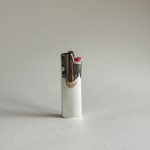 sterling silver 925 striped bic lighter cover