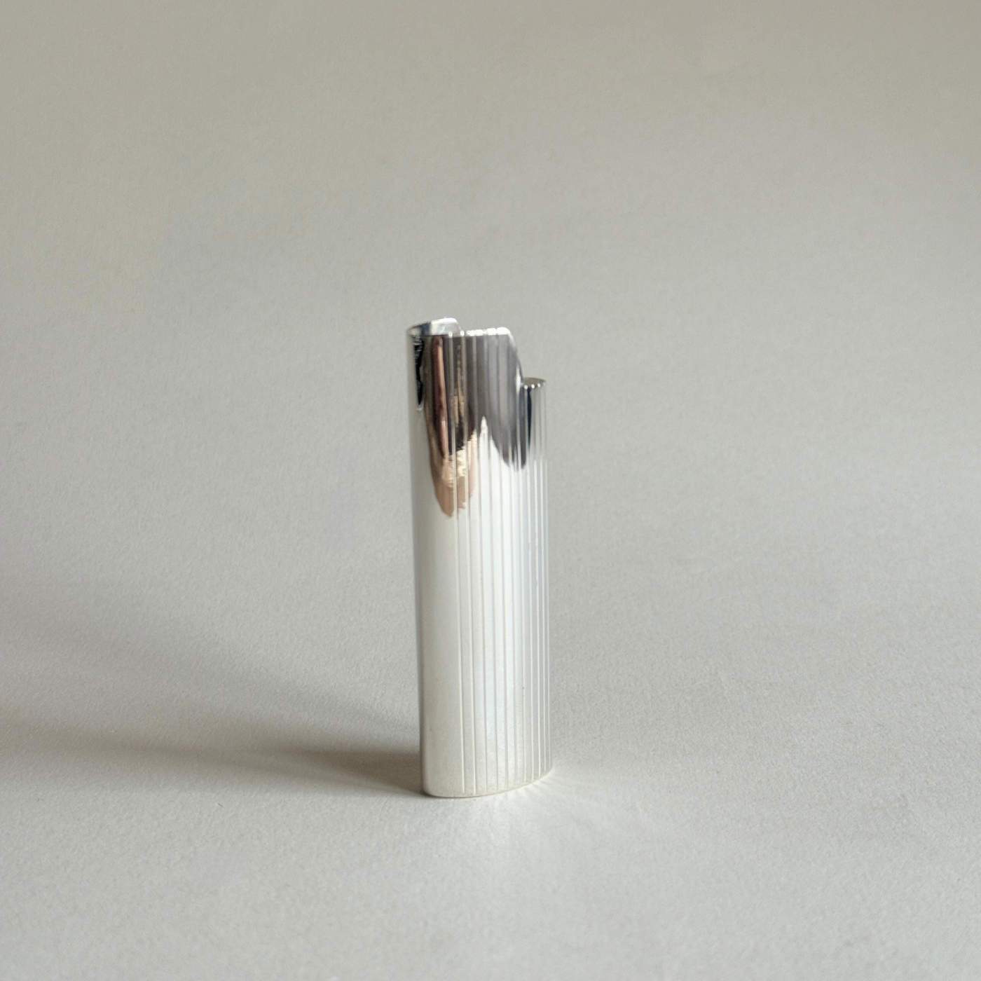sterling silver 925 striped bic lighter cover
