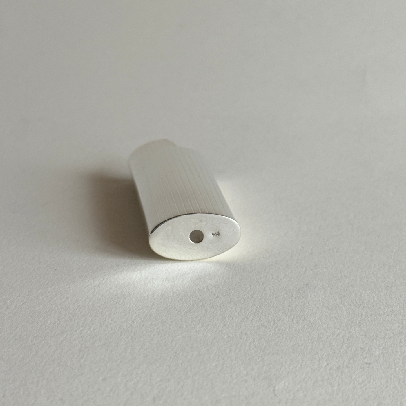 sterling silver 925 hallmark striped bic lighter cover