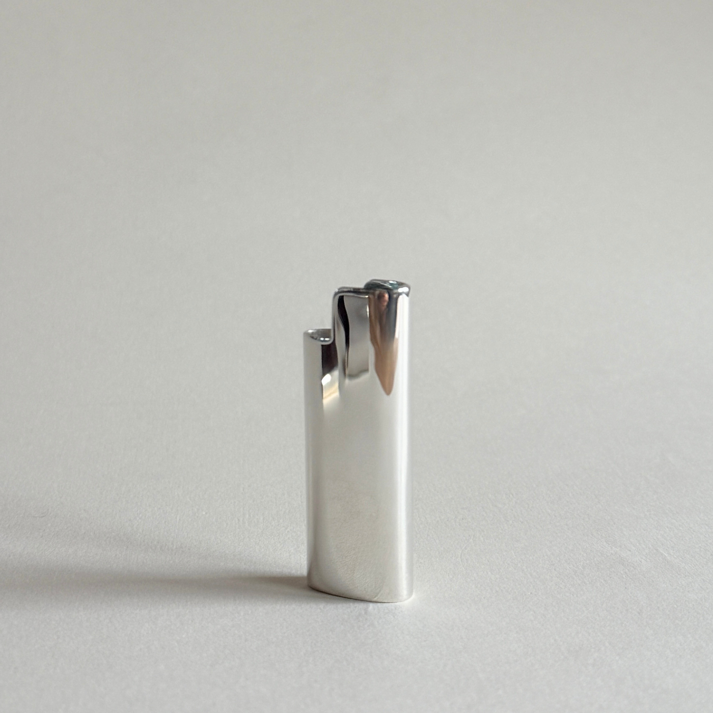 Sterling Silver 925 mini Bic Lighter polished mirror Case Final hallmark