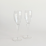 Flûtes à Champagne en Verre | Lot de 2 · Détail Tourbillon