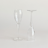 Flûtes à Champagne en Verre | Lot de 2 · Détail Tourbillon
