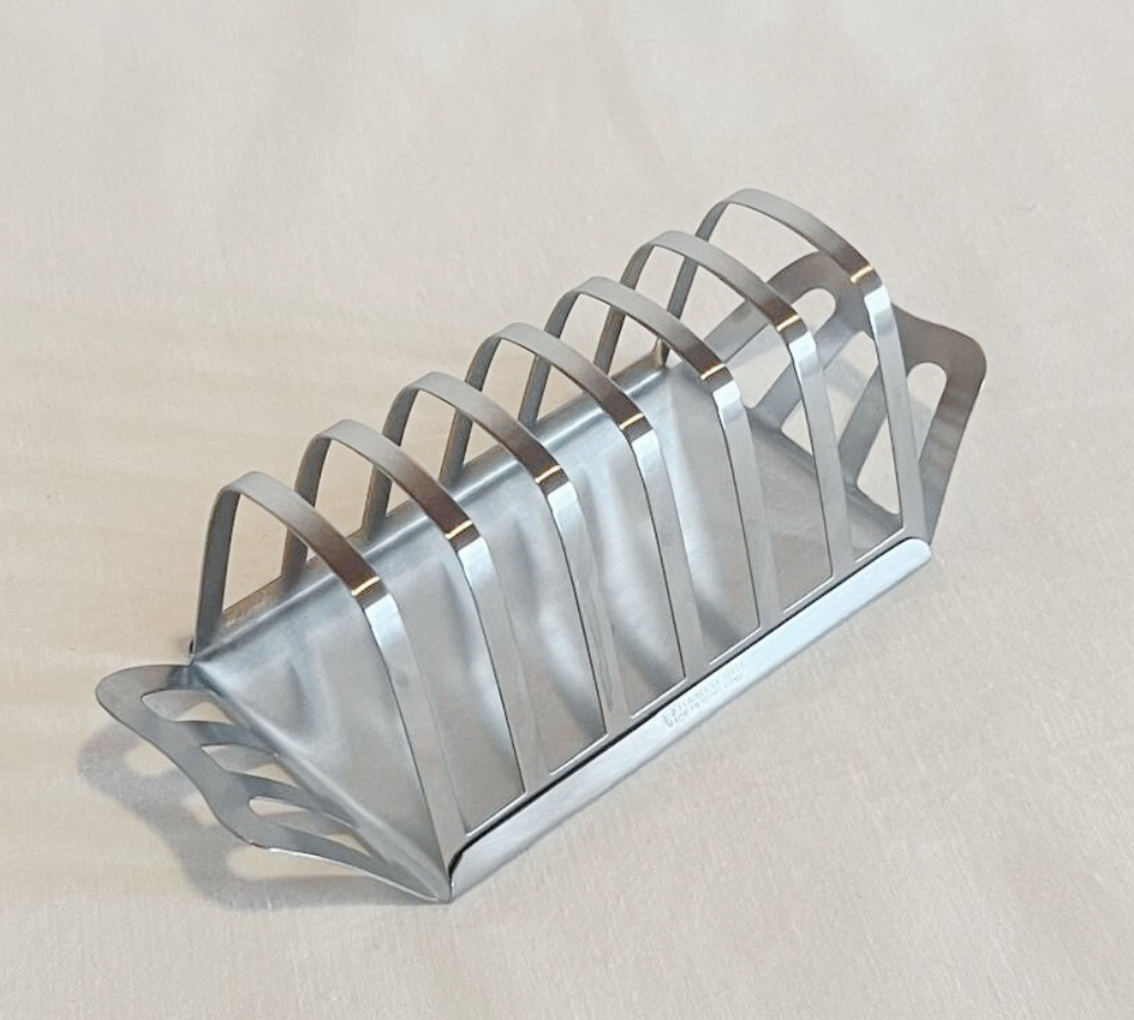Brushed Metal Toast Holder - L'Officina General Store