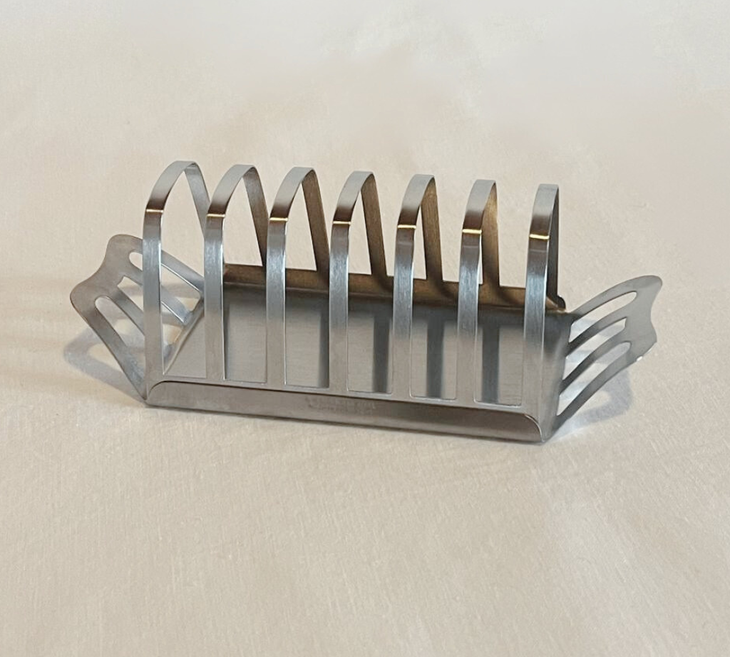 Brushed Metal Toast Holder - L'Officina General Store